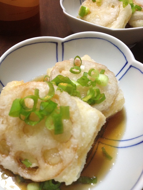 れんこんの豆腐はさみ揚げ 信州まつもと豆腐 田内屋 れんこんの豆腐はさみ揚げ 信州まつもと豆腐 田内屋